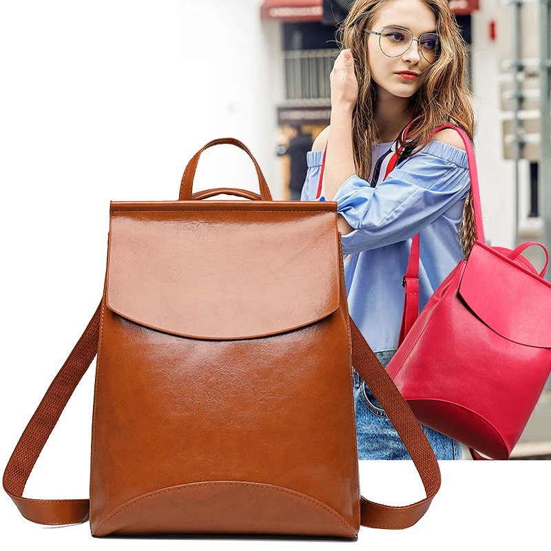 The New Fashion Women Backpack High Quality Youth Leather Backpacks for Teenage Girls Female School Shoulder Bag Bagpack mochila