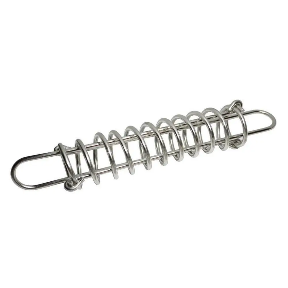 ISURE MARINE 1Pcs Stainless Steel Boat Anchor Dock Line Mooring Spring 11mm x 410mm