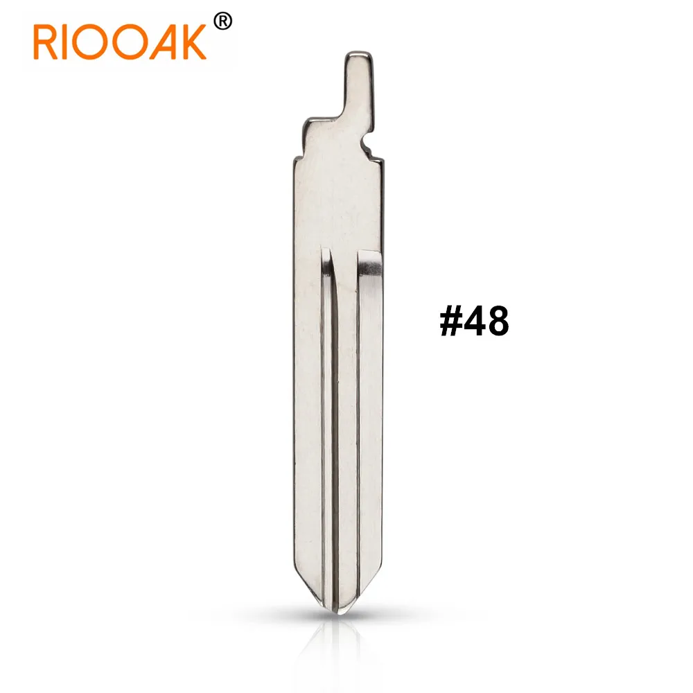 

10pcs Replacement Metal Blank Uncut Flip Remote Car Key Blade #48 NSN14 Blade for Nissan Original 2014 Remote Blade