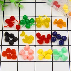 Juguetes de frutas en miniatura para muñecas, cereza de simulación Artificial, accesorios de cocina, juego, 20 piezas