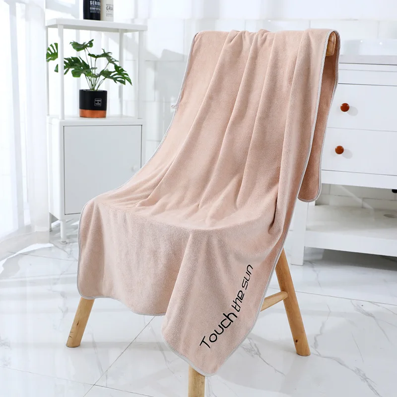 Super saugfähiges großes Handtuch, Wasch-/Badetuch, dickes, weiches Badezimmerhandtuch, bequem, 70 x 140 cm – Detail 15