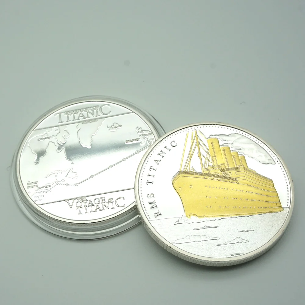 1912 Titanic Anniversary Memory Of Victims Commemorative Tragedy Of The Titanic Collection Coin Home Decoration