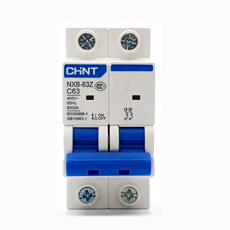 CHINT Mini Circuit Breaker NXB-63-125  DZ47 1p 2p 3p 4p 1A - 125A House MCB with Indication