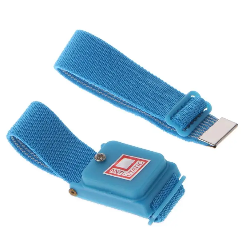 2021 New Blue Anti Static Wrist Strap Cordless Bracelet Wireless Adjustable Electrostatic ESD Discharge Cable Wristband