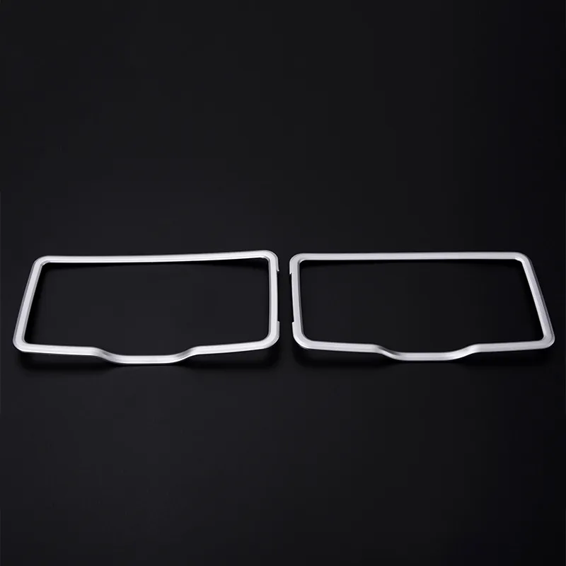 Car Styling Center Console Cosmetic Mirror Frame Decoration Sticker Trim For Mercedes Benz ML CLA GLE GLC A B C E Class