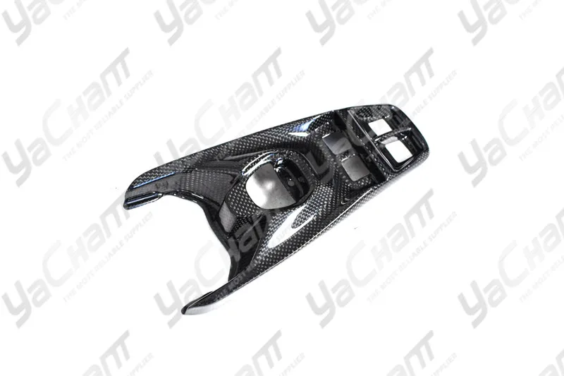 Dry Carbon Fiber Plain Carbon Weave Center Console Base Panel Fit For 2015-2019 F488 GTB & Spider  Base Panel