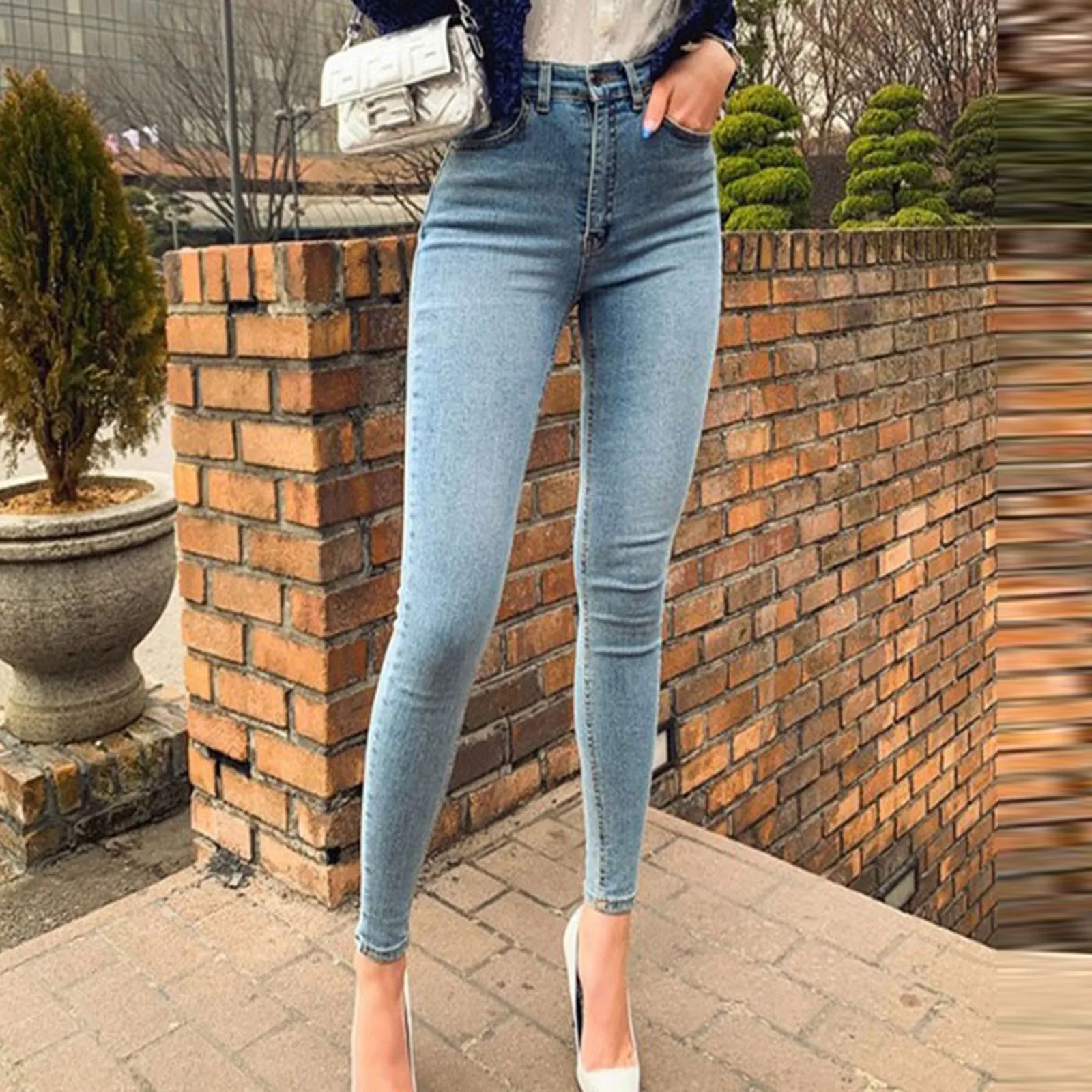 New 2021 High Waist Jeans Mom Slim Boyfriend Jeans for Women Push Up Denim Skinny Jeans Woman Plus Size Fat Pencil Pants