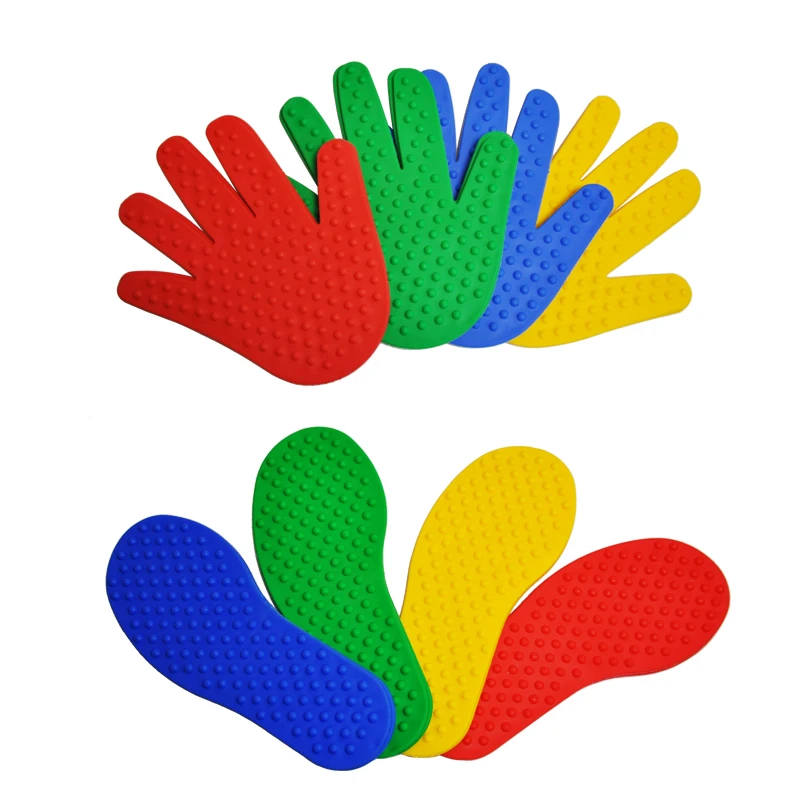 Children Outdoor Toys Kids Fun Games Hand Foot Print Crawling Mat Sensory Integration Kindergarten Outdoor Activities Game Pad