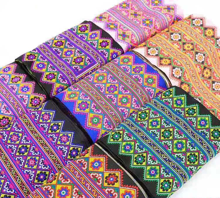Nowa etniczna duża tkanina koronkowa 20CM x 70CM bawełniana tkanina typu Patchwork poliestrowa do szycia akcesoria do rękodzieła odzieży