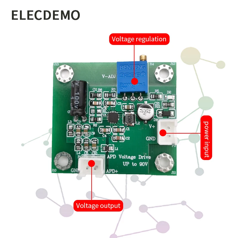 Avalanche Diode Drive Apd Drive Photodetection Apd Gewijd Voeding Hoge Efficiëntie En Ultra-Lage Rimpel Ruis Verstelbare