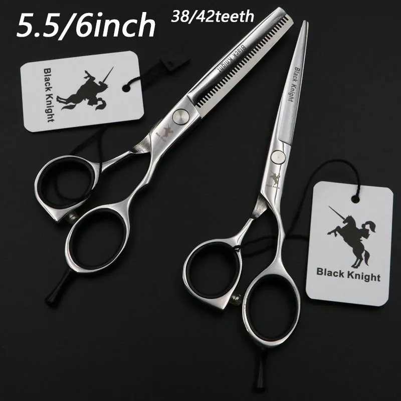 

5.5/6 Inch Professional Hairdressing Scissors Set Cutting+Thinning Barber Shears High Quality 38/42teeth