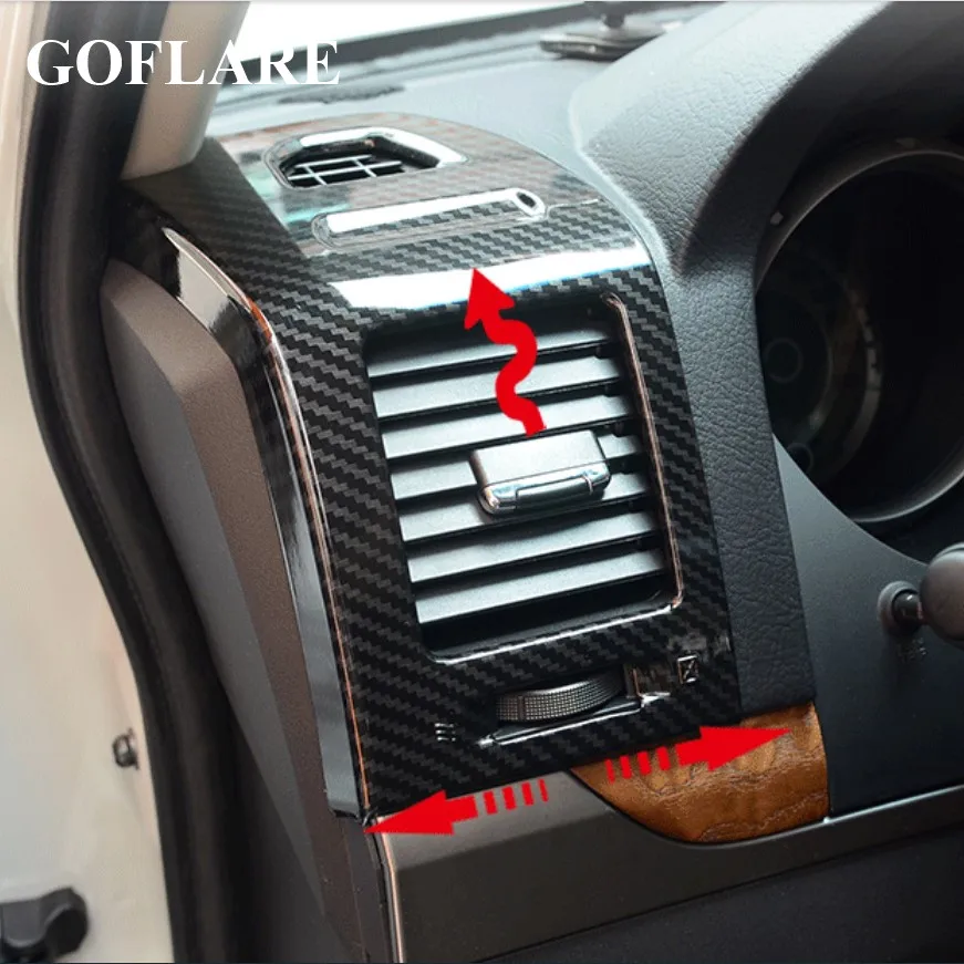 Car Interior Center Console frame For Mitsubishi Pajero 4 IV V80 V93 V95 V97 Air Condition Vent Outlet Cover Trim Accessories