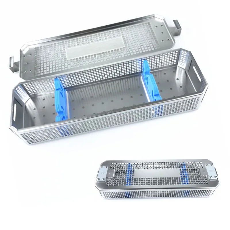 Endoscope Sterilization Metal Tray Case Stainless Steel Surgical Instrument Sterilization Box