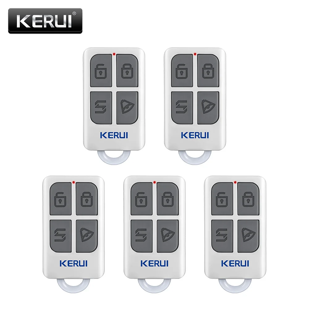 KERUI 5pcs Wireless Portable Remote Control For KERUI W1 W2 W17 W18 W19 G18 G19 G183 G193 8218G Home Alarm System Controller