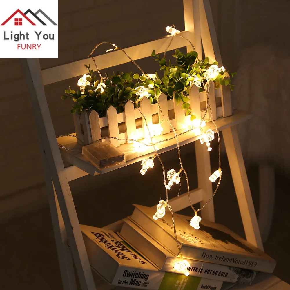 20LED Flamingo Model Batterij Doos Licht String Party Holiday Home Decoratie Light String