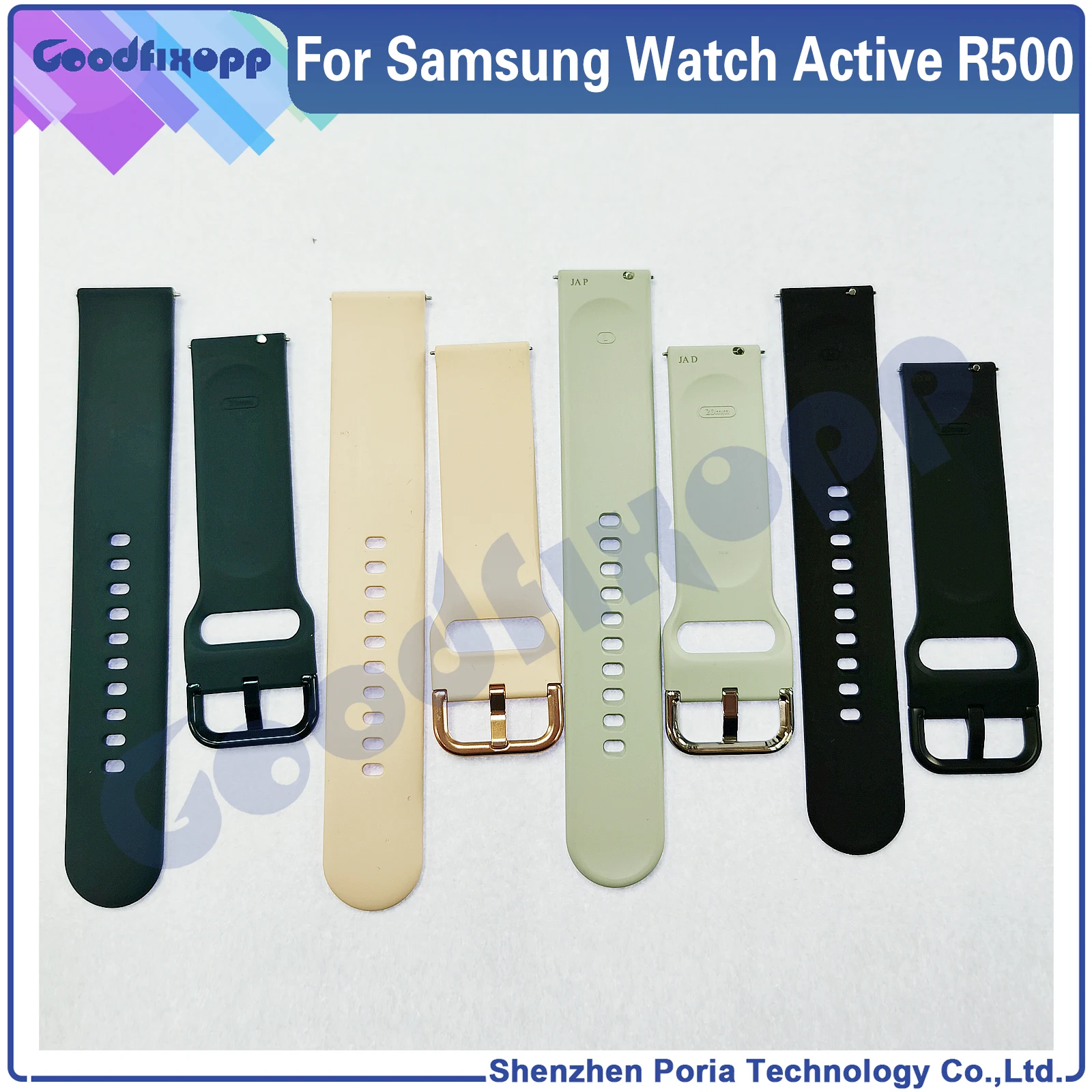 Free Shipping Silicone Bracelet Watch Bands Strap For Samsung Galaxy Watch Active 2 R500  Wrist Band Bracelet Watchband