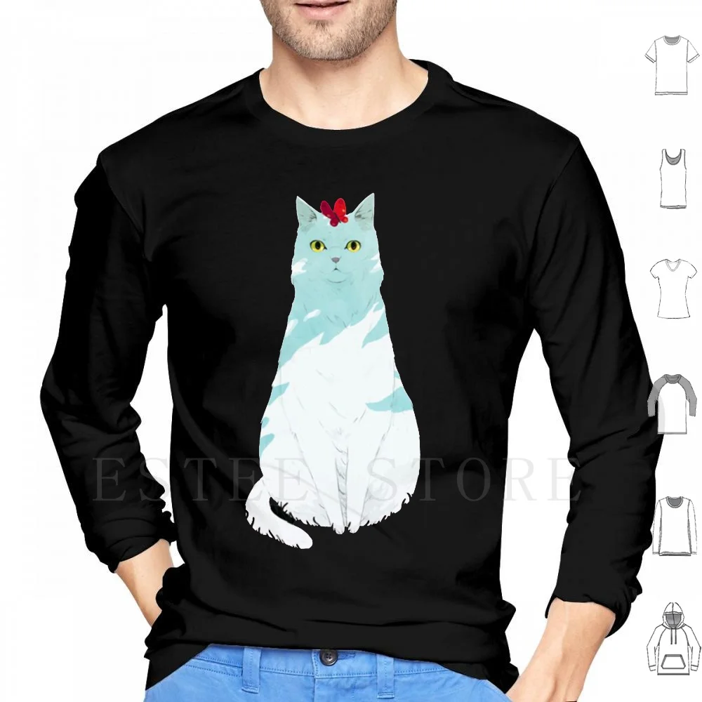 Cat From Hoodies Long Sleeve Cat Nekotinka Trend Style 2020 Summer Cute Kitten Funny Beautiful Original Neon Magic