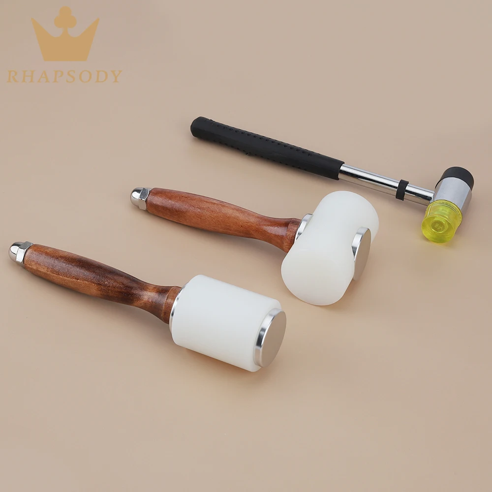 Leather Craft Carving Hammer Cowhide Punch Cutting Sewing DIY Working Saddle Making Tools Leather Craft Tools and Supplies Kits