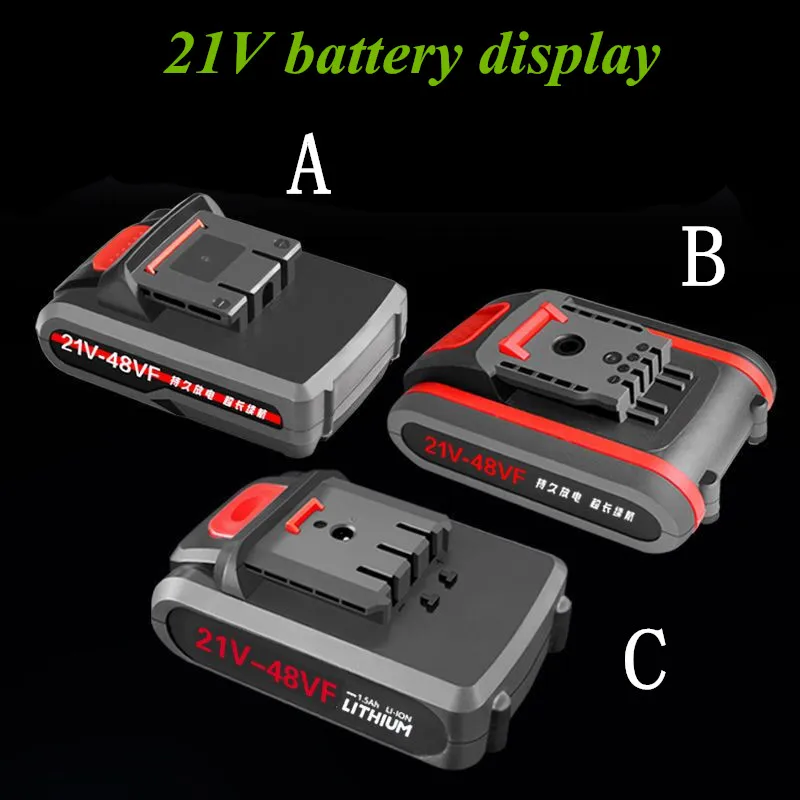 Elektrische Schraubendreher Große Kapazität Batterie 18650 Akku Hand Bohrmaschine Power Versorgung 21V 18V Batterie