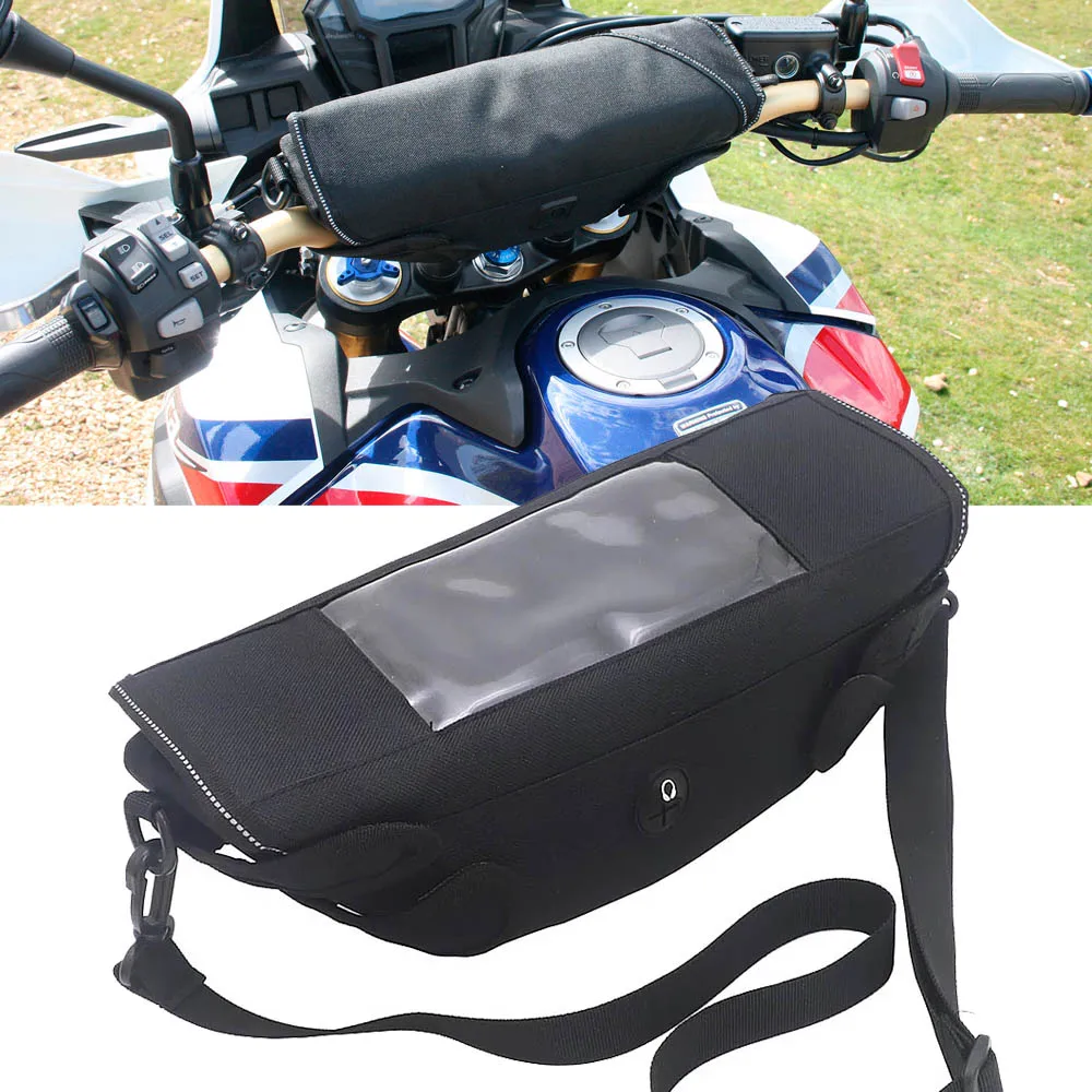 

For HONDA CRF1000L CRF1100L Africa Twin Adventure Sport CRF1000 1100L Adv 2021 Motorcycle Waterproof Front Handlebar Bag Storage