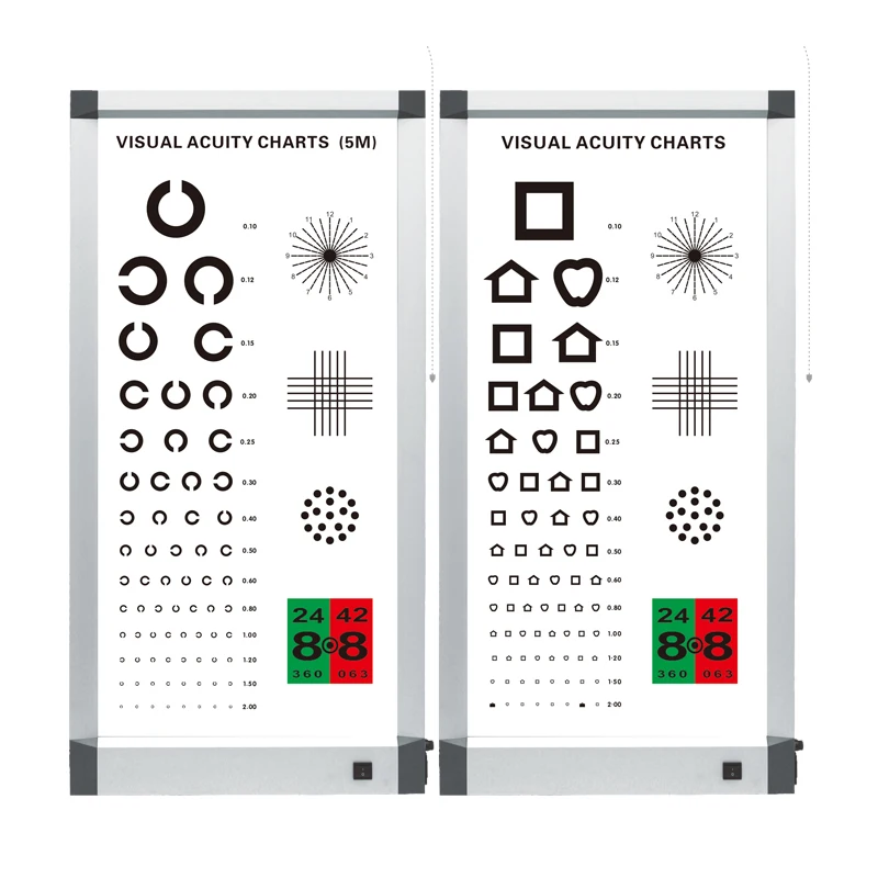 Gráficos de acuidad Visual óptica multifuncional, gran oferta de fabricación China