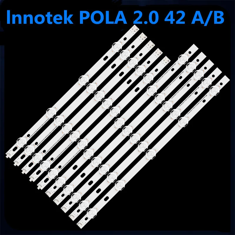 10PCS/5A+5B LED strip  For LG INNOTEK POLA 2.0 42 TV T420HVN05.0 T420HVN05.2 42LN5300 42LN5406-ZA 42LN5300 42LN5750 T420HVN05.0