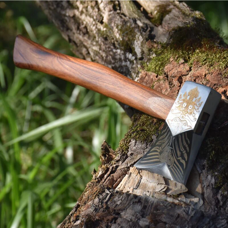 Kitchen household large bone axe longquan hand forged bone-cutting special knife axe ghost hand sharp woodworking one-hand axe