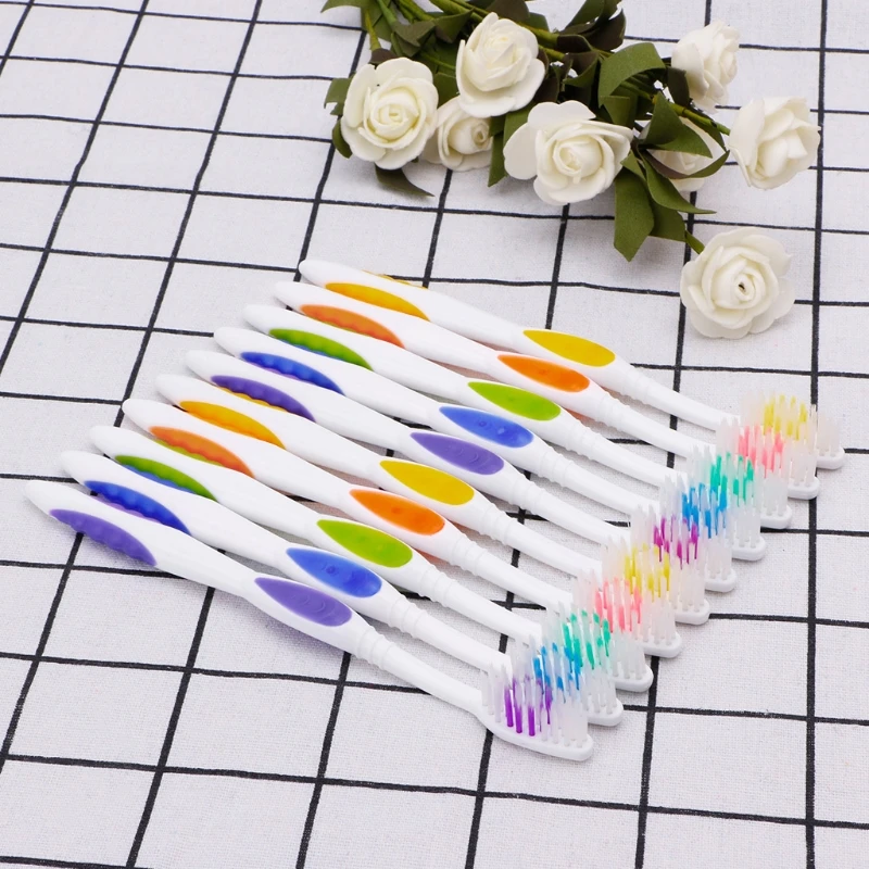 10pcs Ultra Soft Bamboo Charcoal Nano Toothbrush Tooth Brush Oral Health Care Dropship