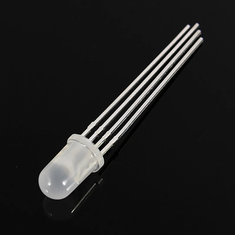20PCS/lot 5mm Diode Full-color LED RGB Red/Green/Blue Common Cathode/Anode Four Feet Transparent Highlight Color Light