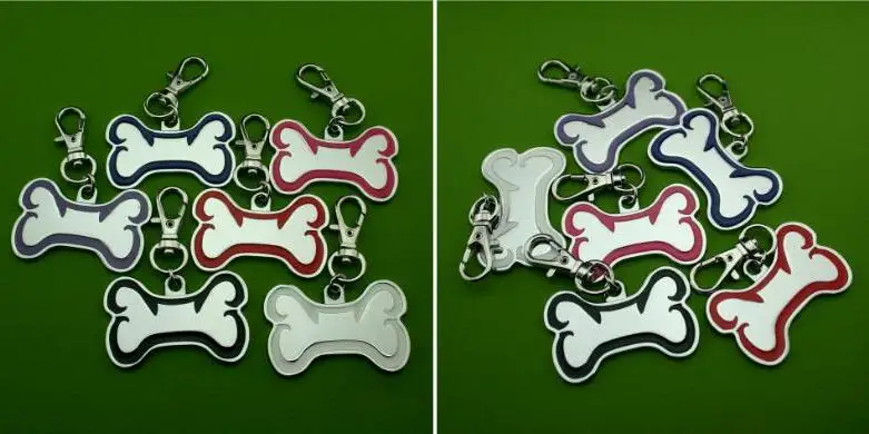 500pcs/lot Wholesale Novelty Big Dog Bone Tags Pet Tags,mixed Colors/lot,free Shipping Dog Id Tags,personalized Tags Wholesale