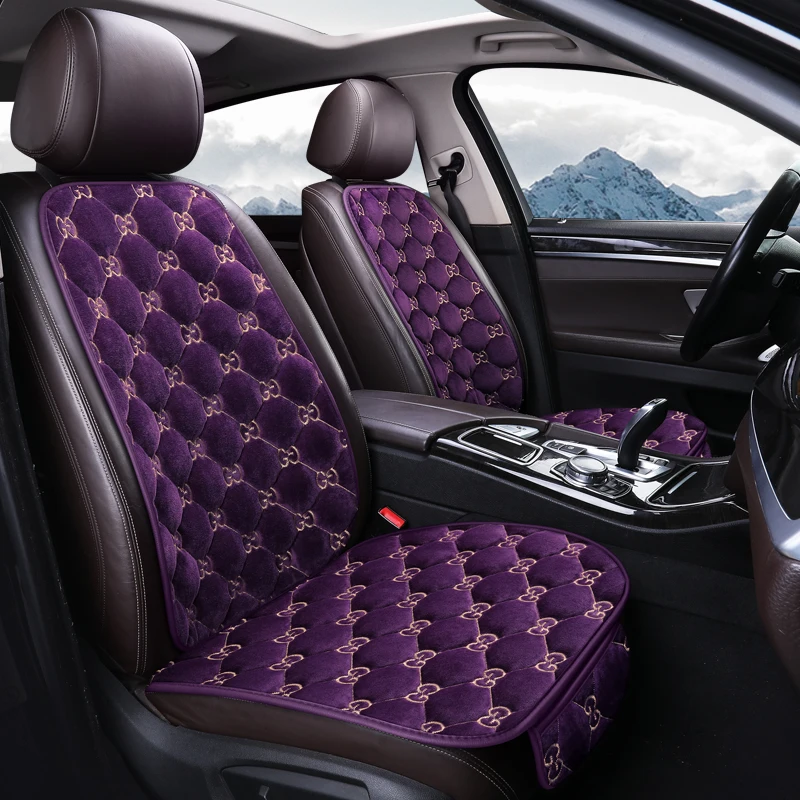 Car Seat Cushion Cover Auto Warmer Seat Pad Velvet Auto Seat Cover Car front seat cushion Mildness Auto Seat Cover