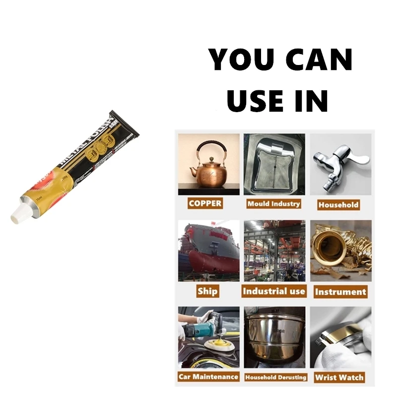50G/100G Metal Polish Cream Ijzer Polijsten-Plakken Roest Remover Multifunctionele Schurende Pasta Koper roestvrij Staal Schoonmaken