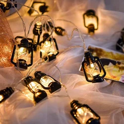 Water Oil LED String Lamps Retro Lantern Outdoor Battery/USB Powered Light Garden Holloween Christmas Fairy Decor Holiday Lights