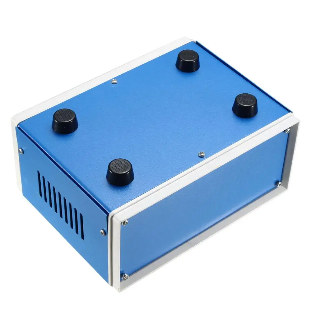 Metal Blue Project Box Case AU-1/2/3/4/5/7/12 Power Supply Iron Housing ABS Plastic Panels Electrical Junction Box Enclosure Ind