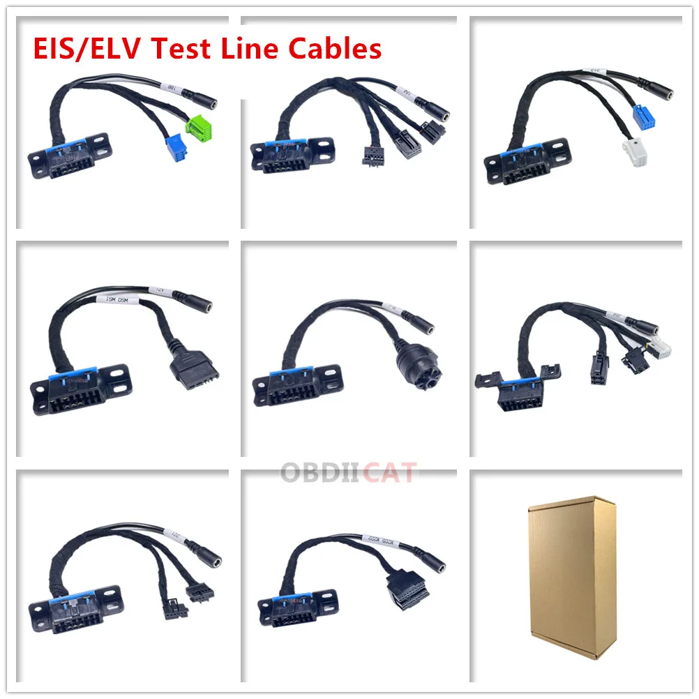 

8PCS EIS ELV Test Line Cables Refresh/Diagnose Cables For Mrcedes With VVDI M-B BGA & CGDI Prog For W204 W212 W221 W164 W166