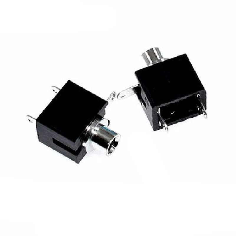 Conector de toma de corriente de CC PJ-201/301, fuente de alimentación hembra, 3 pines, PJ-201M, 10 PJ-301M.