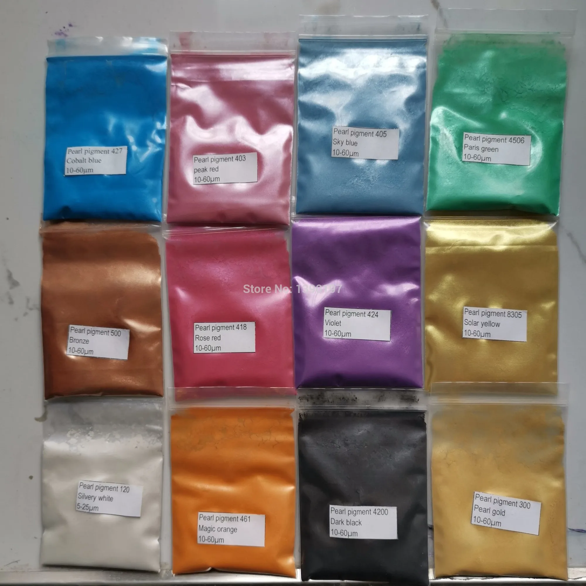 12 Colors  Mica Powder Epoxy Resin Dye Pearl Pigment Natural Mica Mineral Powder  Acrylic Paint