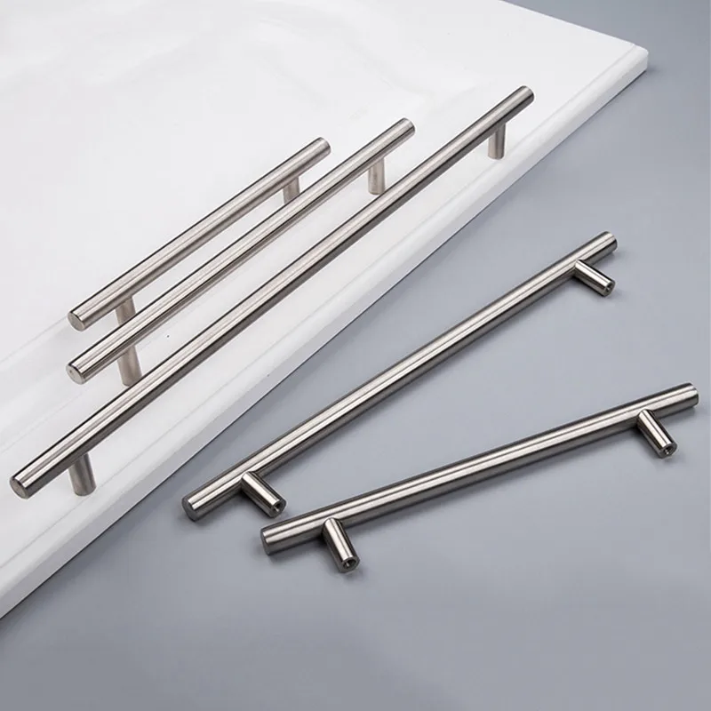50mm-450mm Stainless Steel Kitchen Door Cabinet T Bar Handle Pull Knob Cabinet Knobs Furniture Handle Cupboard Drawer Handle