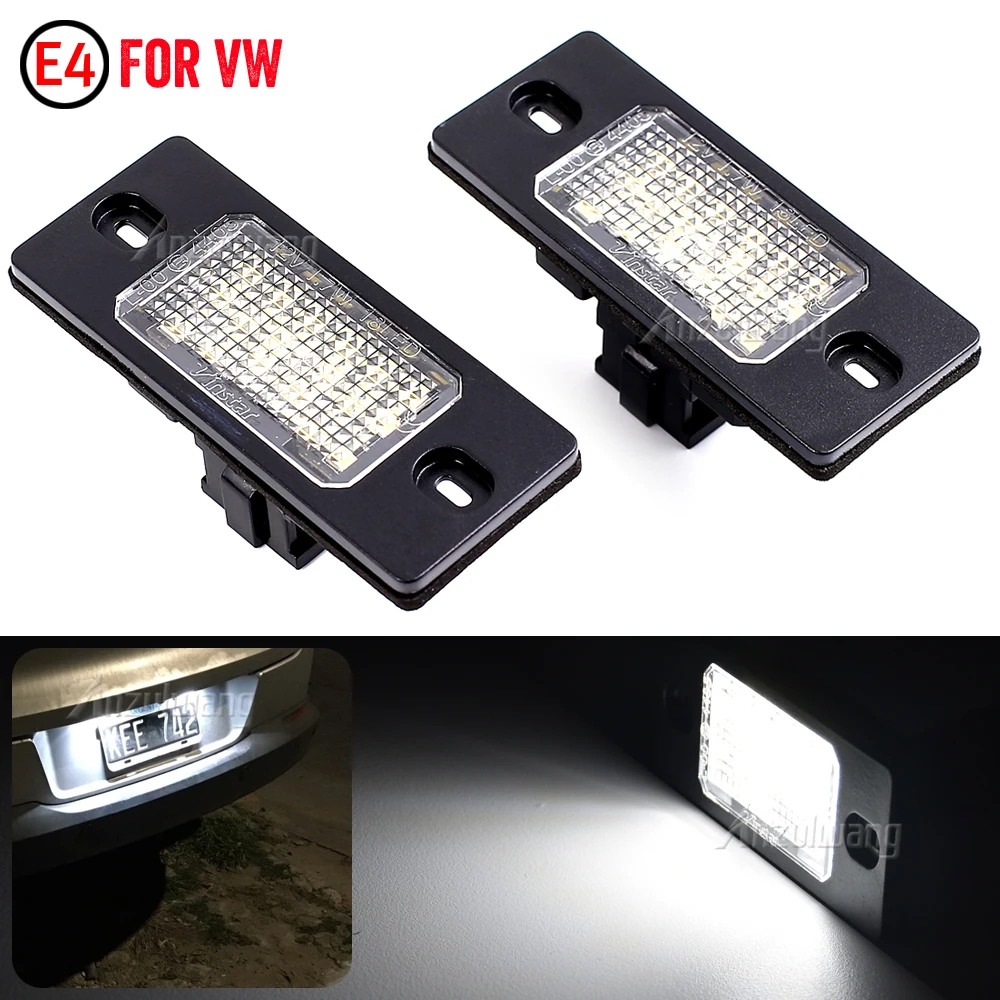 

2pcs Canbus LED License Number Plate Light For VW GOLF Touareg Tiguan Passat(B5.5) 5D Porsche Cayenne