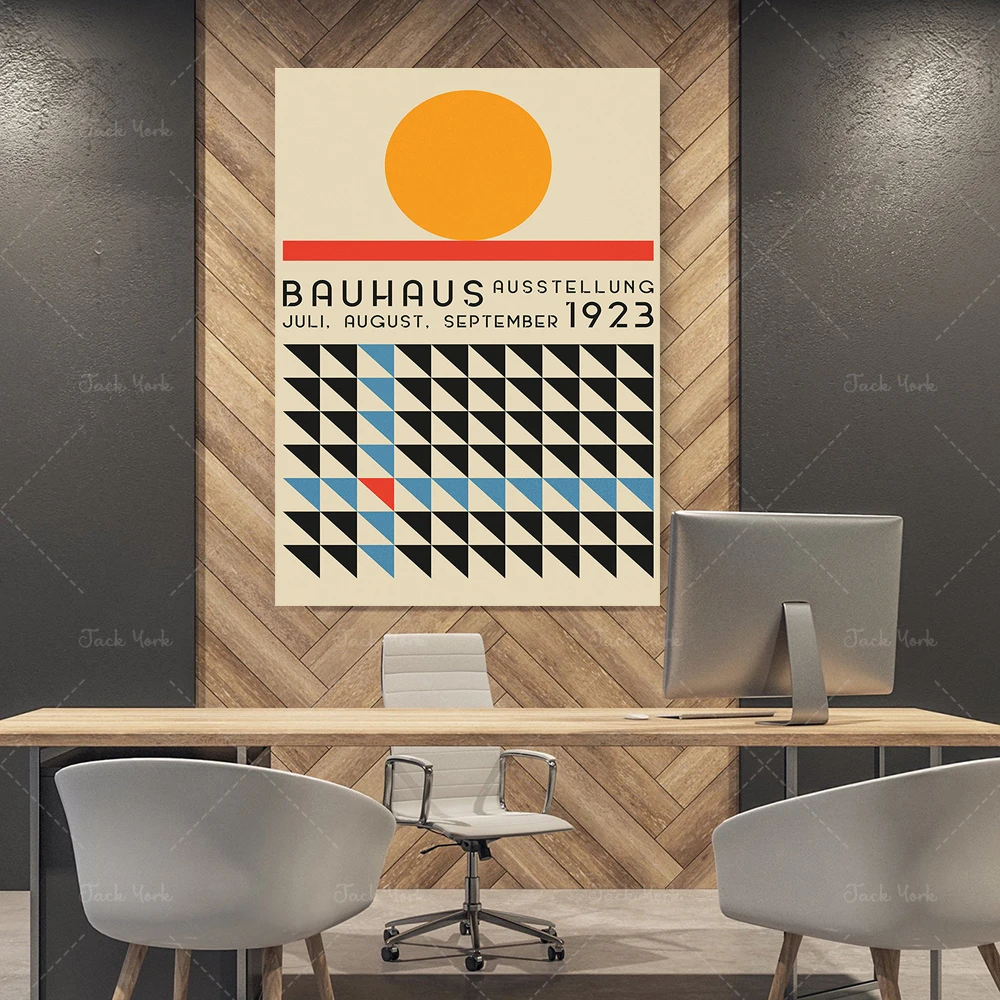 Bauhaus Art Exhibition poster, Bauhaus Exhibition print, Herbert Bayer poster, Bauhaus Print, Walter gropius, Bauhaus art exhib