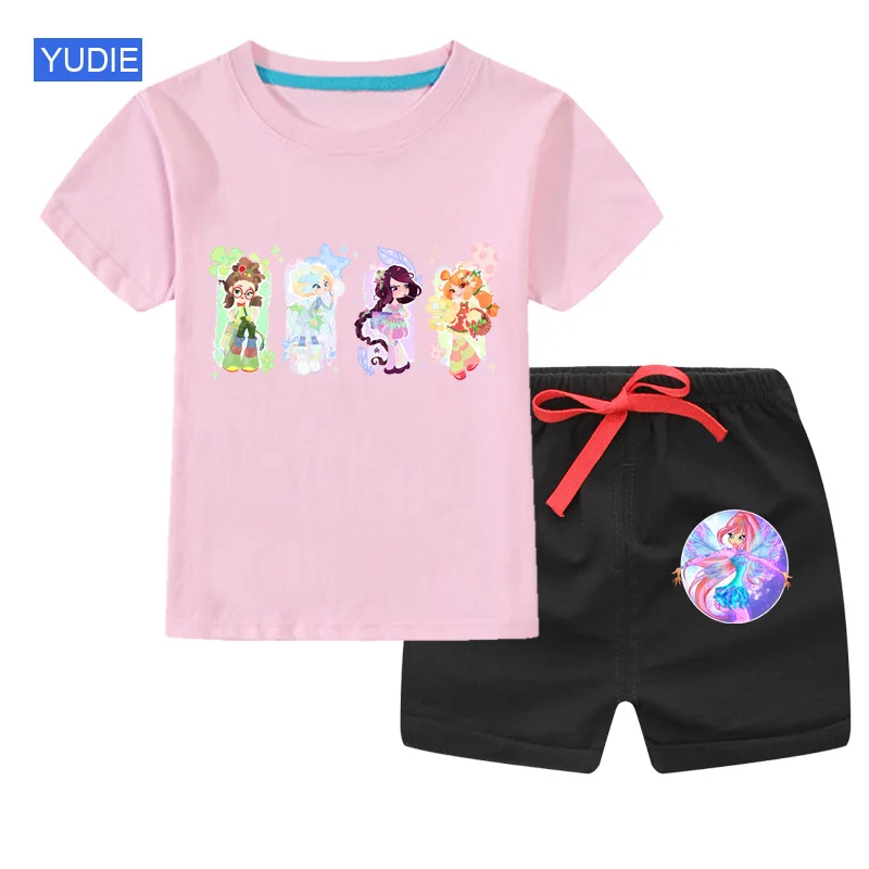 

New Summer Baby Clothes Suit Children Fashion Boys Girls Cartoon T-Shirt Shorts 2Pcs/set Toddler Casual Clothing Kids Tracksuits