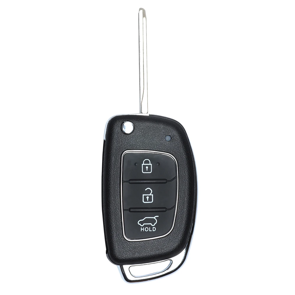 Keyecu OKA-865T 3 Buttons 433MHz ID46 Chip Flip Remote Control Car Key Fob for Hyundai Elantra 2014 2015 2016 CCAJ12LP0020T1