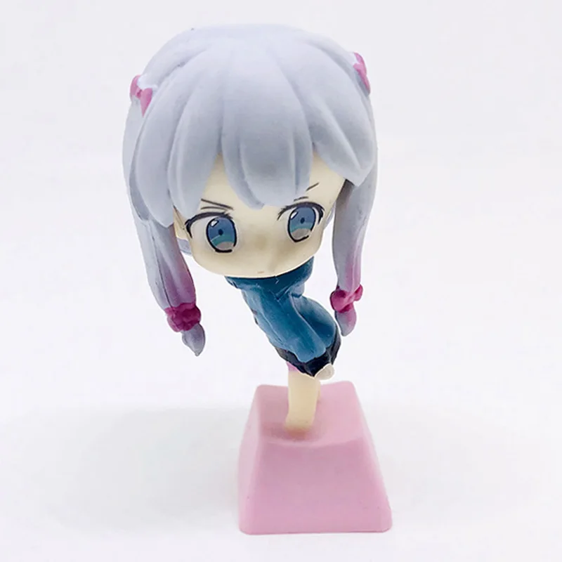 DIY Graffiti Personalized Keycap Cartoon Mechanical Keyboard Cute Comics Sister Unique Keyboard Keycap R4 Height Pink PBT Round