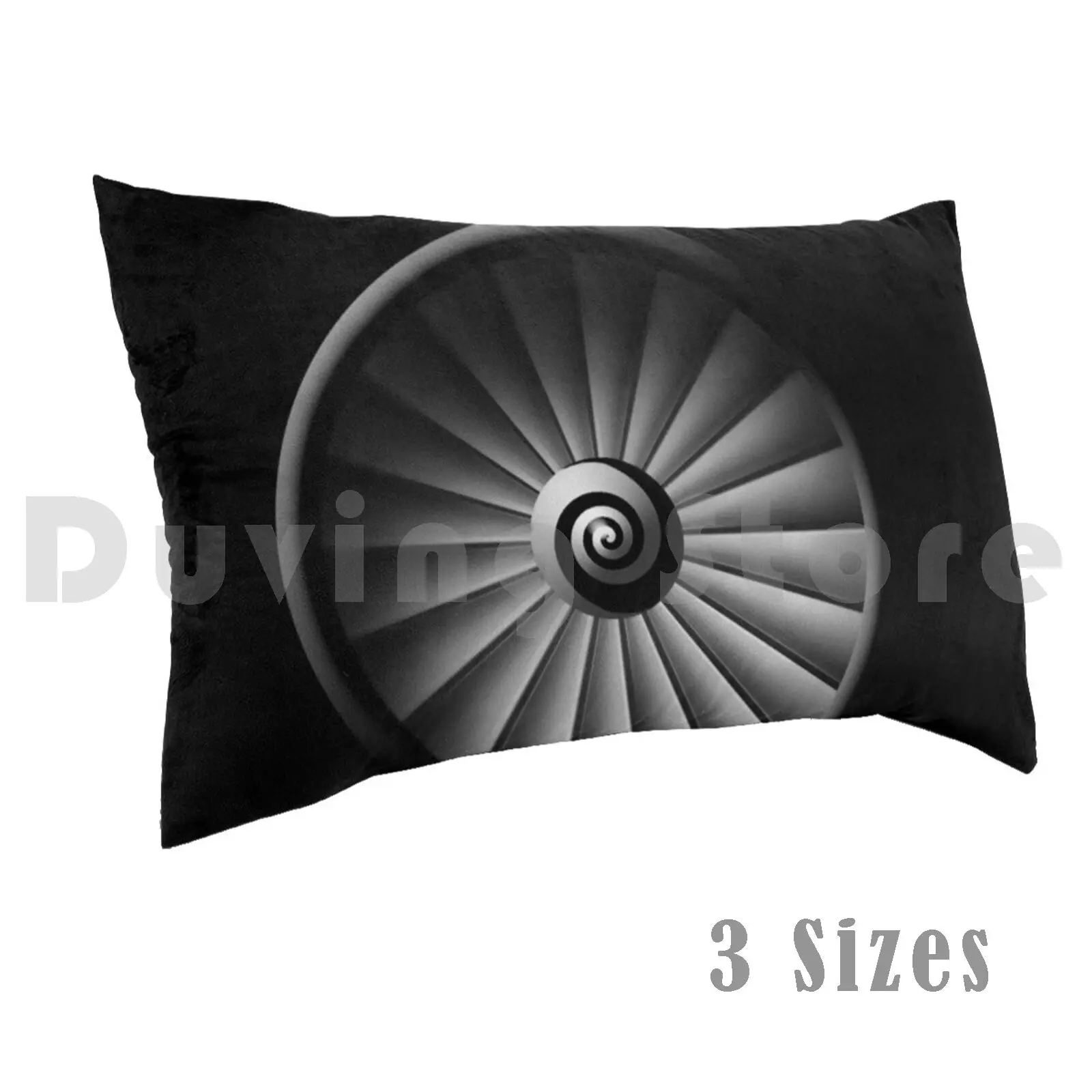 Jet Engine Pillow Case Printed 50x75 Fan Nose Aeroplane Aviation Prop General Blade Pilot Transportation Aero