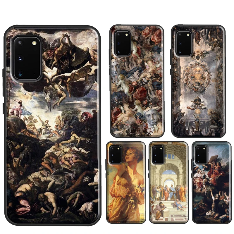 Renaissance Art Painting For Samsung Galaxy S22 Ultra S21 S20 FE Note 20 Ultra Note 10 S8 S9 S10 Plus Phone Case