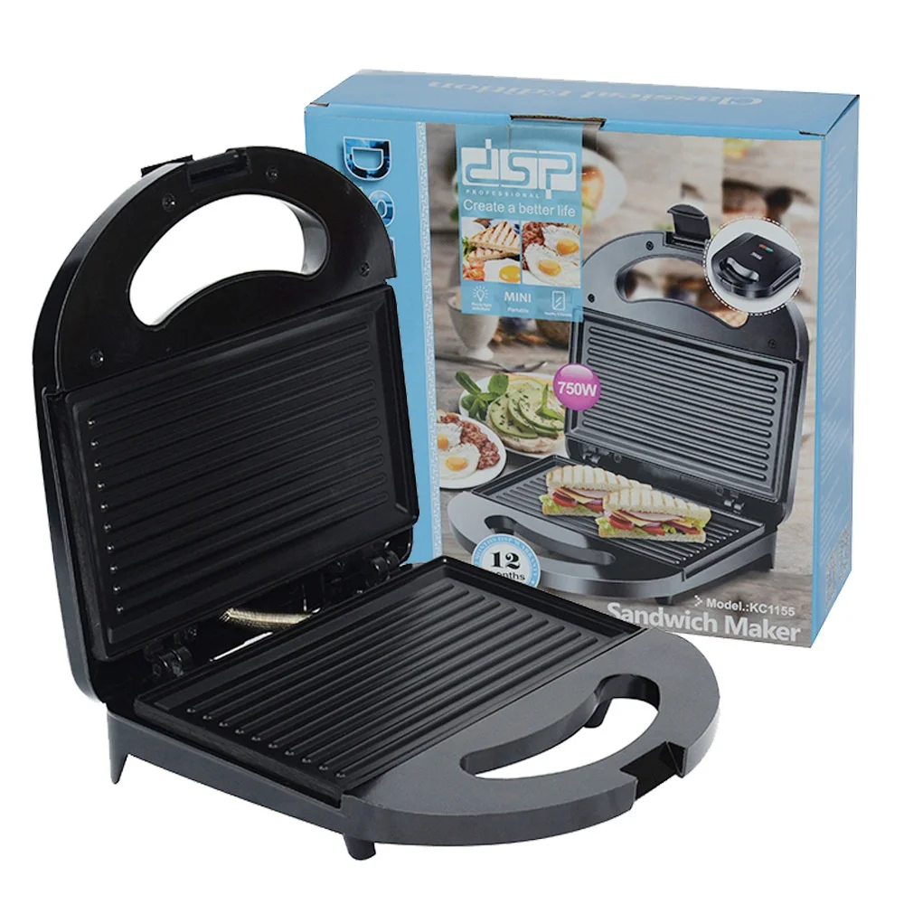 

European-style Striped Home Sandwich Maker Toaster Late Night Barbecue Grill Breakfast MachineWaffle Machine