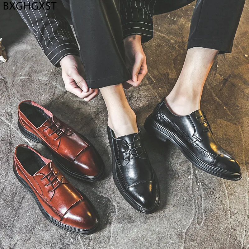 

Brown Dress Shoes for M E N Luxury Designer Shoes Men High Quality Brand Elegant Shoes for Men 2024 Chaussure Sapato Masculino