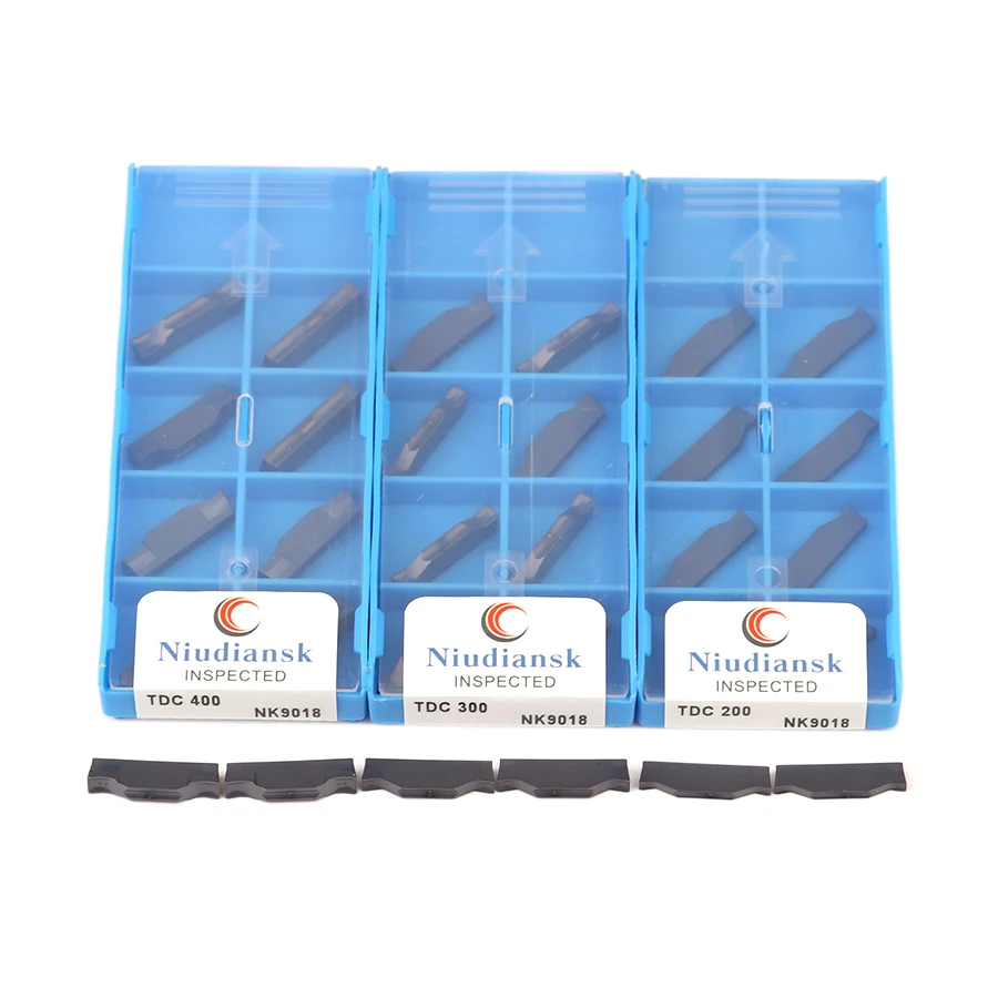 Токарный резец TDC200 NK9018, твердосплавная вставка TDC300, TDC400, NK9018, для резки пазов, из нержавеющей стали