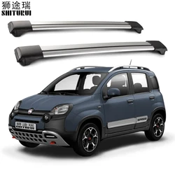 2Pcs Roof bars For Fiat panda cross 2020+  Aluminum Alloy Side Bars Cross Rails Roof Rack Luggage load 100KG SUV