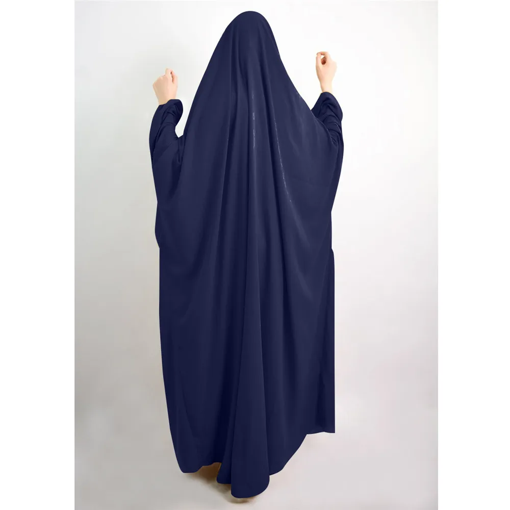 One Piece Prayer Garment Women Muslim Overhead Abaya Ramadan Eid Abayas Khimar Islamic Clothing Modest Dress Robe Gown Kaftan